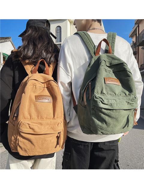 Casual Large Capacity Canvas Backpack