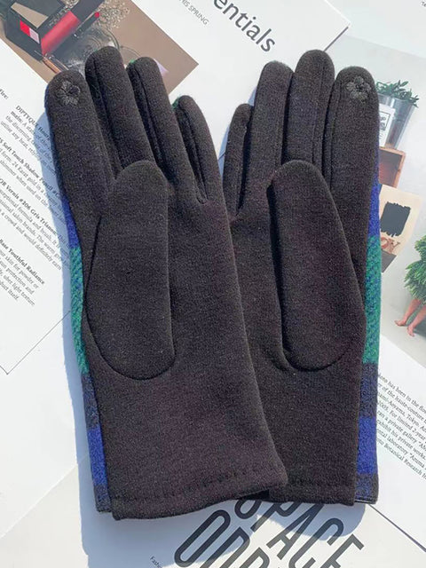 Guantes a prueba de viento cálidos casuales de invierno para mujer