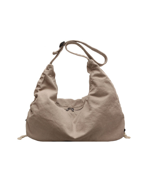 Bolso Cossbody de lona de gran capacidad, informal, liso para mujer