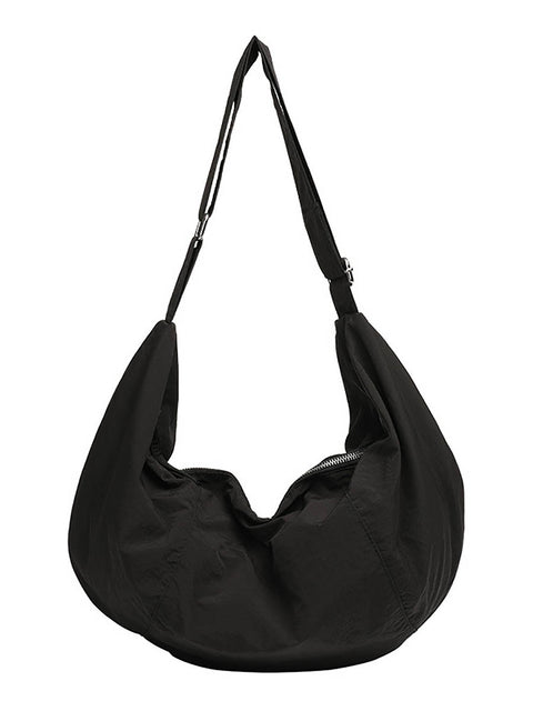 Bolso bandolera Casual Commute de nailon liso