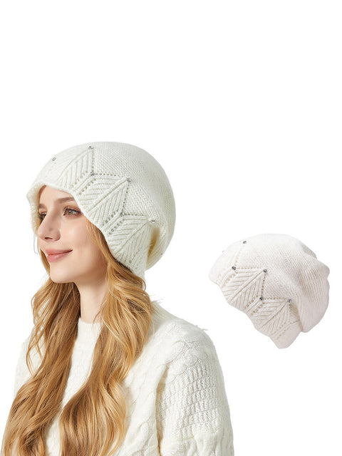 Winter Artsy Soft Warm Rabbit Hair Knit Hat