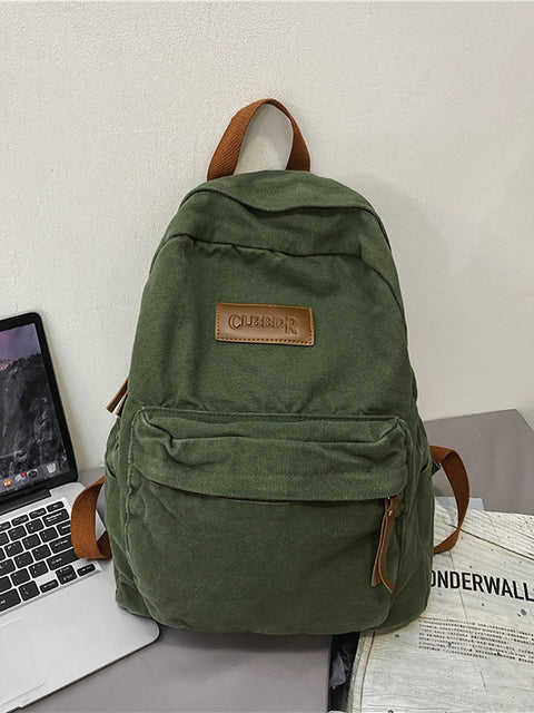 Casual Large Capacity Canvas Backpack