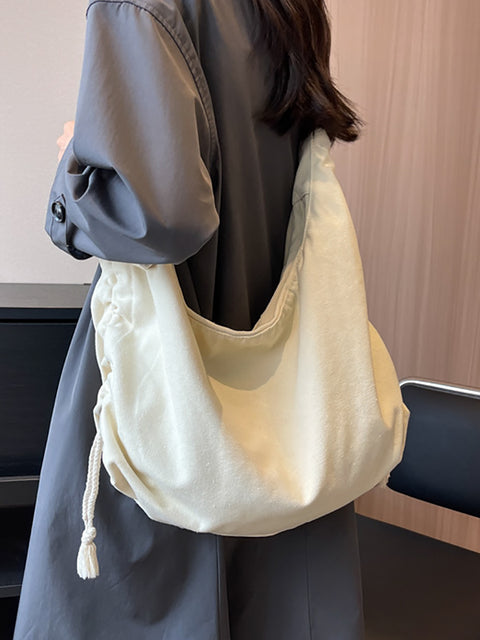 Bolso Cossbody de lona de gran capacidad, informal, liso para mujer