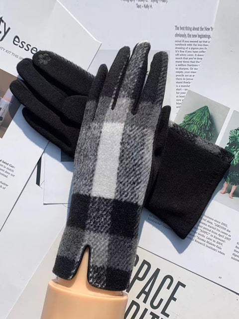 Guantes a prueba de viento cálidos casuales de invierno para mujer