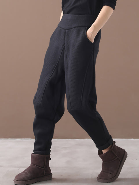 Plus Size - Spring Casual Thickened Thermal Pants