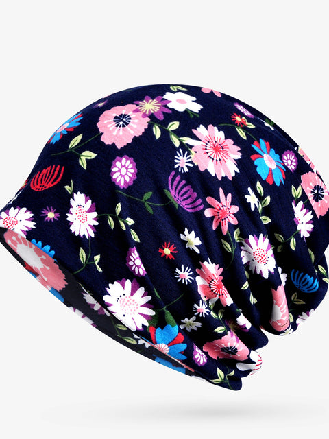 Sombrero con estampado floral para adultos para mujer fina de primavera