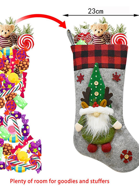 Bolsa de regalo para niños Santa Claus Calcetines de Navidad